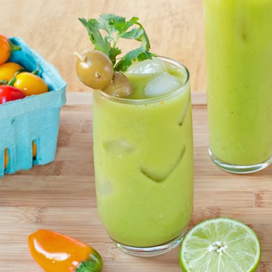 Green Tomato Bloody Mary - Recipe photo by baked in