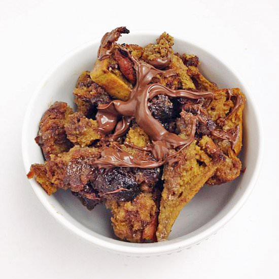 Pumpkin Banana Bread Pudding - Recipe photo by ieatthereforeicook