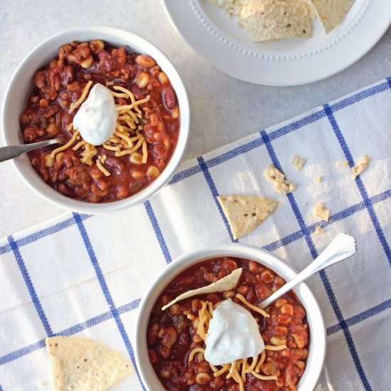 Spicy Turkey Chili - Recipe photo by decoreatblog