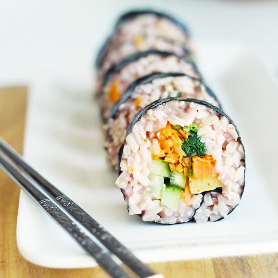 Brown Rice Kimbap - Recipe photo by mywifemakes