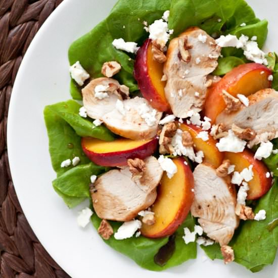Peach and Chicken Salad - Recipe photo by Fotokulinarnie