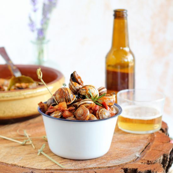 Snails in Beer Sauce - Recipe photo by Mi Gran Diversion