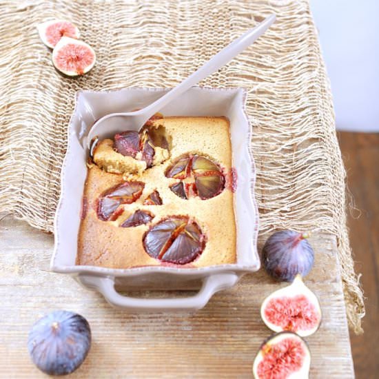 Fig and Roasted Almonds Clafoutis - Recipe photo by MySweetFaery