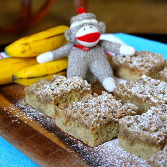 Boozy Banana Crumb Cake - Recipe photo by Runcible Eats