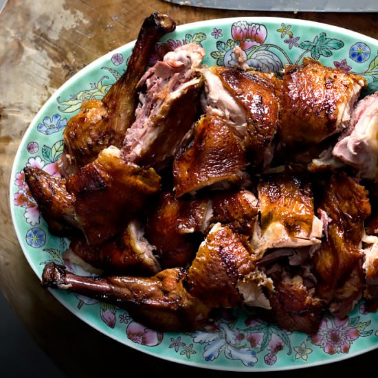 Beer Brined Roast Duck - Recipe photo by Mandy Lee @ Lady and Pups