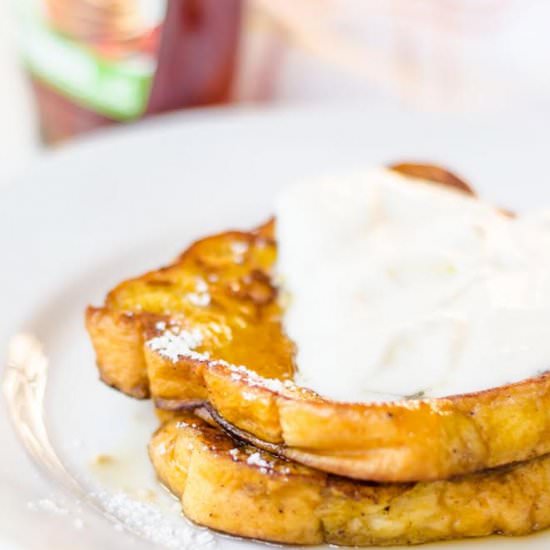 Pumpkin Pie French Toast - Recipe photo by savedbythekale