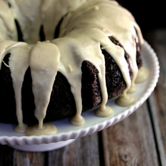 Chocolate Cake with Caramel - Recipe photo by Melanie Makes