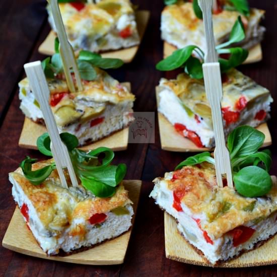 Fritatta with Peppers and Mushrooms - Recipe photo by Caietul cu retete