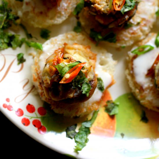 Stuffed Mushroom Canapes - Recipe photo by Lapetitchef
