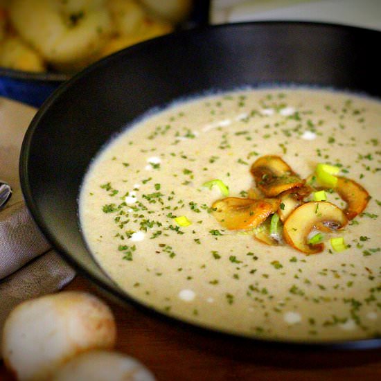 Leek And Mushroom Soup - Recipe photo by menakarun
