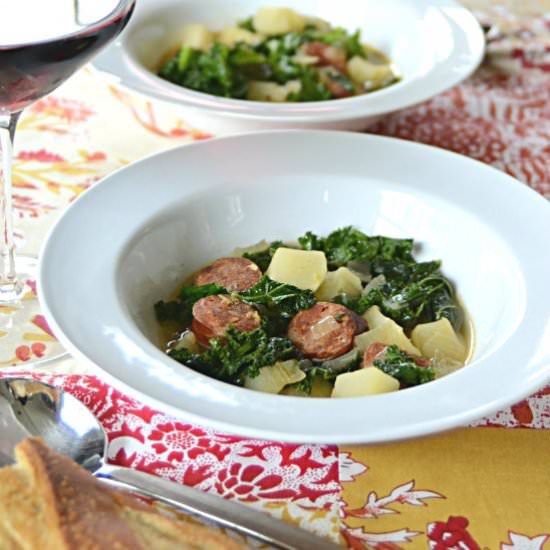Portuguese Green Soup - Recipe photo by Kitchengetaway