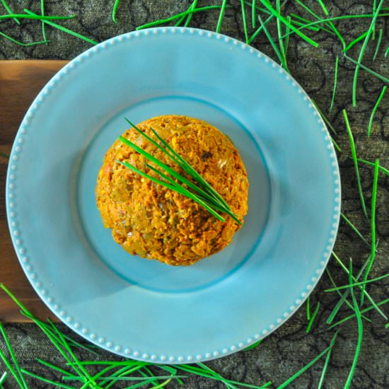 Mirza Ghasemi (Eggplant Omelet) - Recipe photo by dishtales