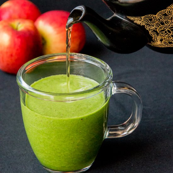 Hot Green Smoothie - Recipe photo by KitchenSanctuary
