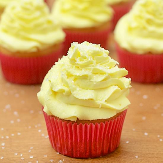 Lemon Cream Cupcakes - Recipe photo by freshlyphotographed