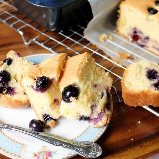 Blueberry Butter Loaf Cake - Recipe photo by budgetpantry.com