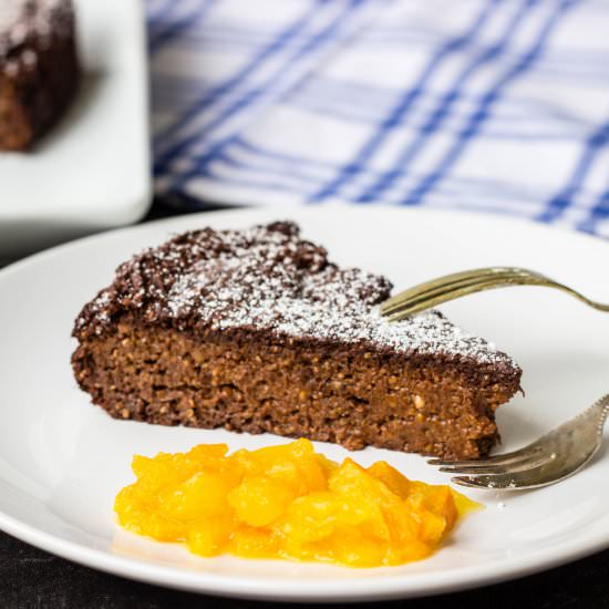 Flourless Chocolate Orange Cake - Recipe photo by Frankiesfeast