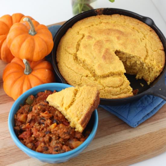 Pumpkin Cornbread - Recipe photo by livingwellkitchen