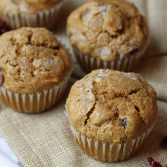Cran-Orange Pumpkin Spice Muffins - Recipe photo by brittanyspantry