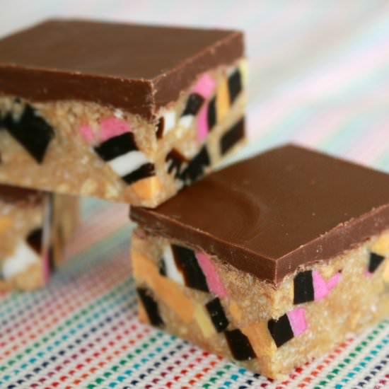 Licorice Allsort Slice - Recipe photo by bakeplaysmile