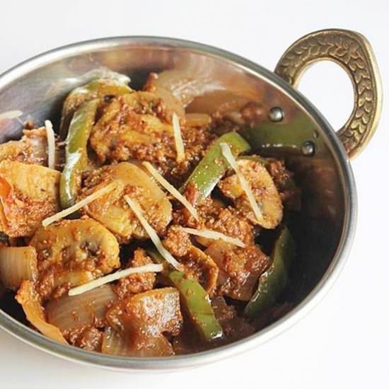 Kadai Mushroom - Recipe photo by swasthfreak