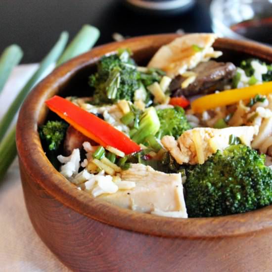 Velvet Chicken Stir Fry - Recipe photo by figandcotton