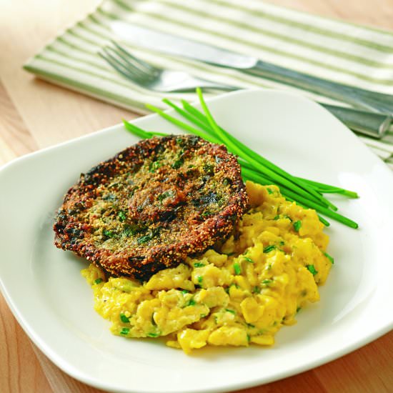 Chicken Fried Portobello Steak - Recipe photo by joyofkosher