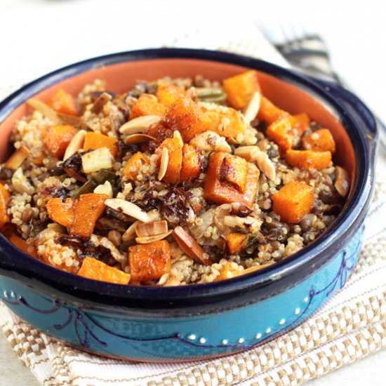 Butternut Squash with Quinoa - Recipe photo by The Mediterranean Dish