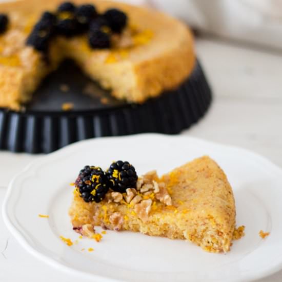 Gluten-Free Polenta Almond Cake - Recipe photo by notyourstandard