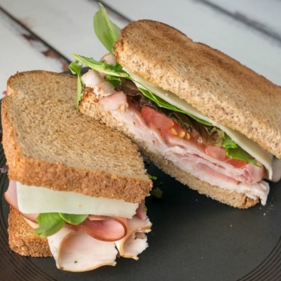 Ham & Turkey Sandwich - Recipe photo by amomstake