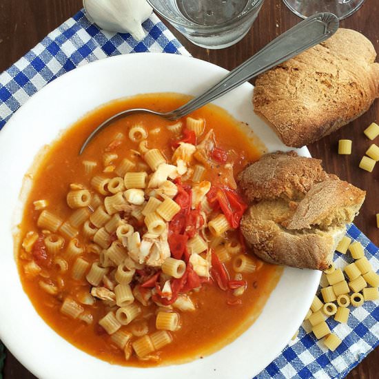 Pasta with Red scorpionfish - Recipe photo by Katrinshine