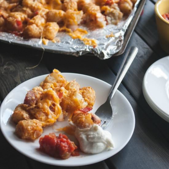 Loaded Tater Tots - Recipe photo by Sweetphi