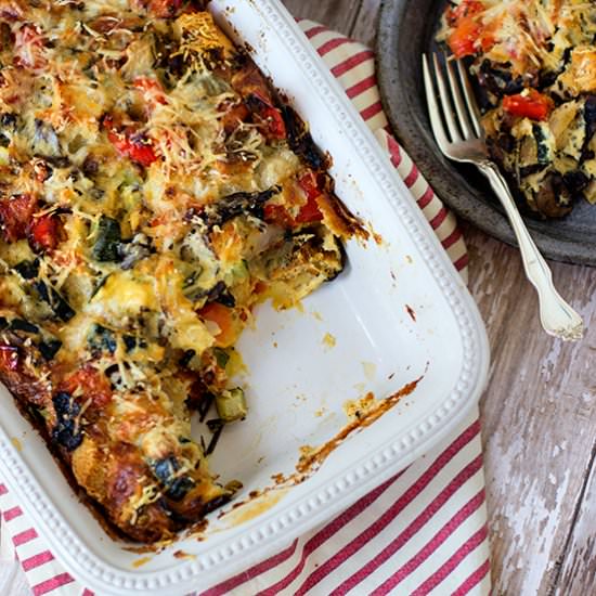 Rosemary Vegetable Bread Pudding - Recipe photo by carolinagirlcooks