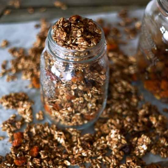 Pumpkin-Inca Berry Granola (gf) - Recipe photo by A fashion model reveals her secrets
