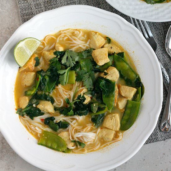 Coconut Curry Chicken Soup - Recipe photo by fabtastic eats