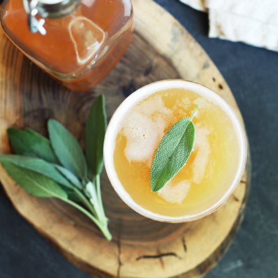 Peach Shrub Mocktail - Recipe photo by Set the Table