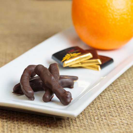 Chocolate Covered Orange Peel - Recipe photo by SweetSourSavory