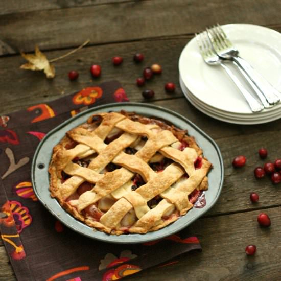 Apple Cranberry Raisin Pie - Recipe photo by trysmallthings
