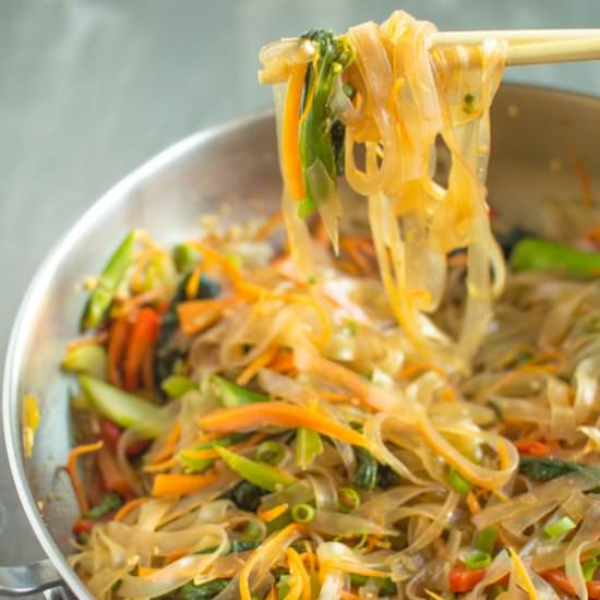 Veggie Stir Fry Mung Bean Noodles - Recipe photo by healthynibblesandbits