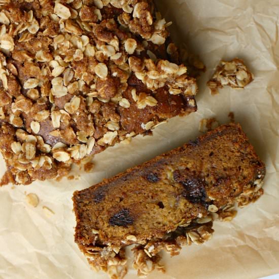 Pumpkin Chocolate Chip Bread - Recipe photo by simplyhappenstance