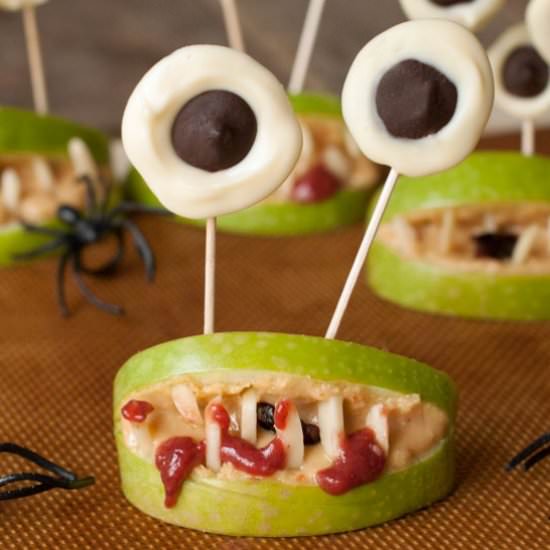 Healthy Halloween Monster Mouths - Recipe photo by texanerin