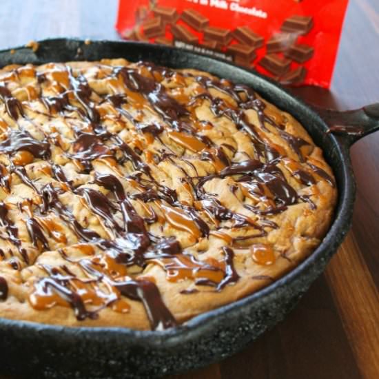 Kit Kat Skillet Cookies - Recipe photo by missinthekitchen