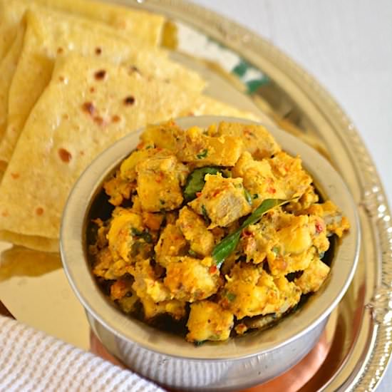 Raw-banana / Plantain Subzi - Recipe photo by Sasi