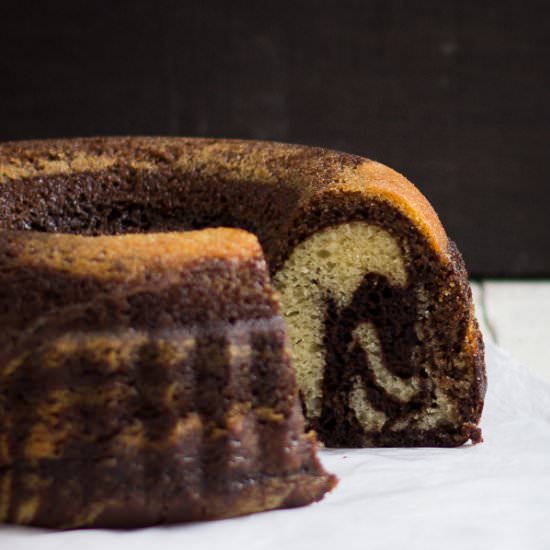 Eggless Chocolate Zebra Cake - Recipe photo by deepali