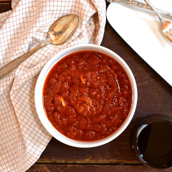 Hot Tomato Oil - Recipe photo by Ciao Chow Bambina