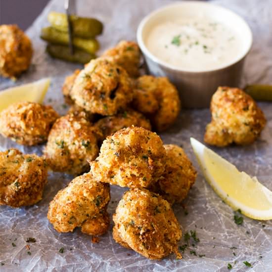 Coconut & Parmesan Crumbed Mushroom - Recipe photo by Aninas Recipes