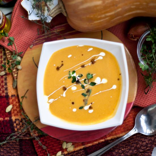 Creamy Pumpkin Soup - Recipe photo by VitaliyaN