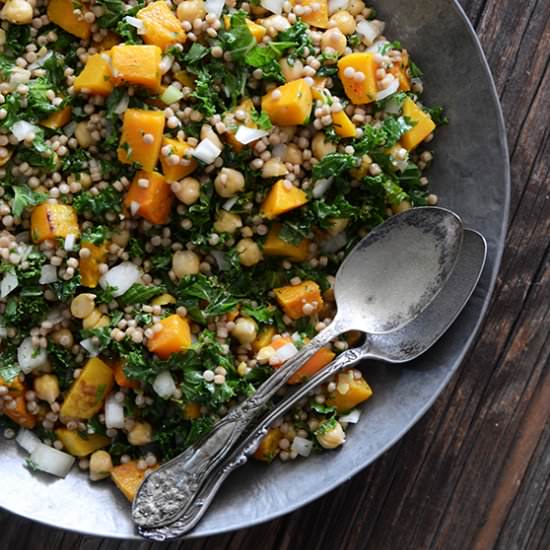 Roasted Butternut Squash Salad - Recipe photo by AnEdibleMosaic