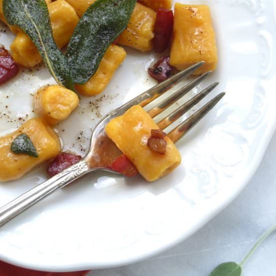 Sweet Potato Gnocchi - Recipe photo by garlic and zest