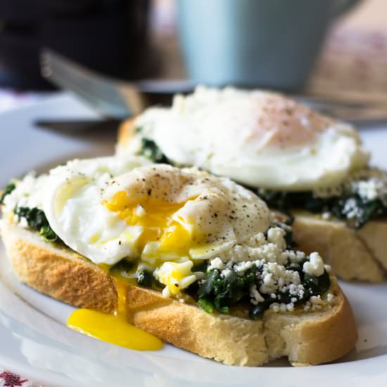 Poached Egg Toast - Recipe photo by KitchenHighlights