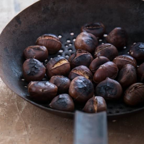 How To Male Roasted Chestnuts - Recipe photo by foodfulife